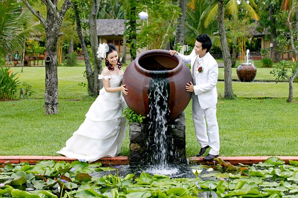 Chụp hình cưới tại Khu Du lịch Bình Quới TPHCM
